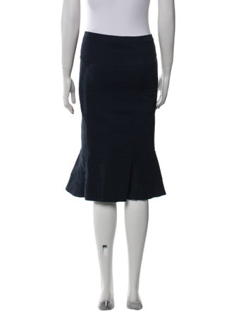 Donna Karan Linen Knee-Length Skirt