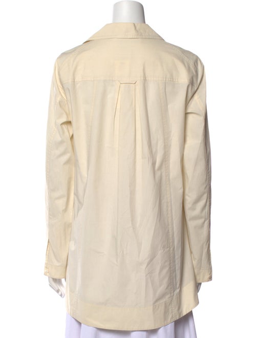 Donna Karan Long Sleeve Button-Up Top