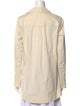 Donna Karan Long Sleeve Button-Up Top