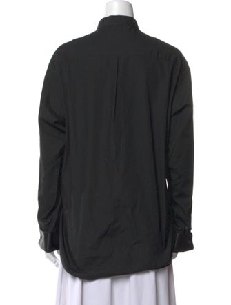 Donna Karan Long Sleeve Button-Up Top