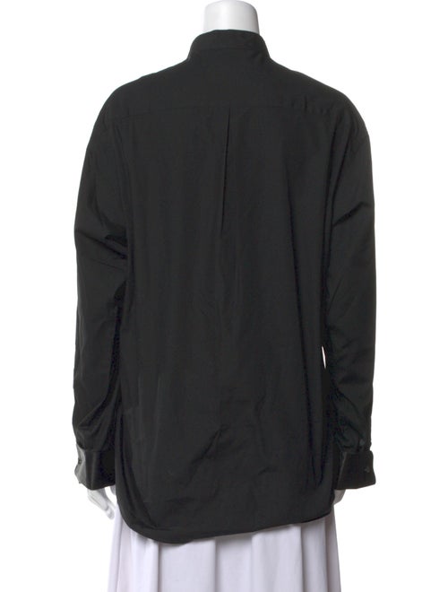 Donna Karan Long Sleeve Button-Up Top