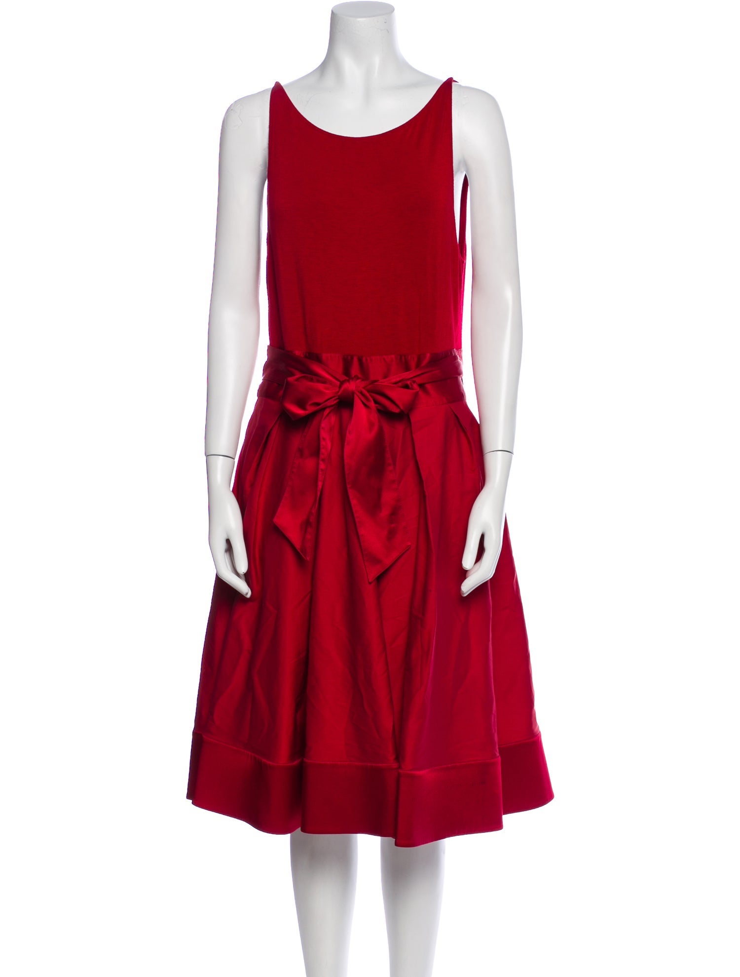 Donna Karan Scoop Neck Knee-Length Dress