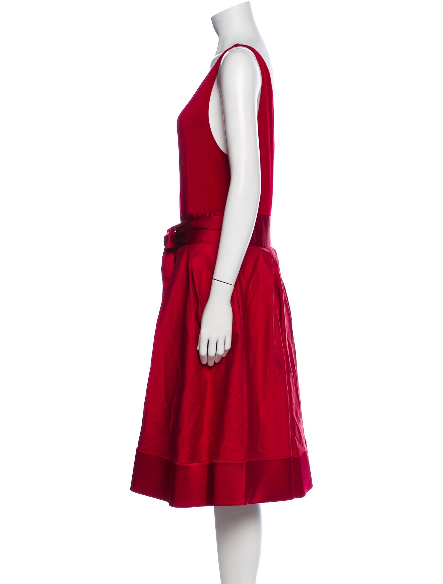 Donna Karan Scoop Neck Knee-Length Dress
