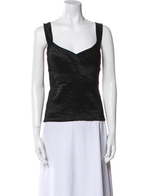 Donna Karan Square Neckline Sleeveless Top