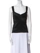 Donna Karan Square Neckline Sleeveless Top