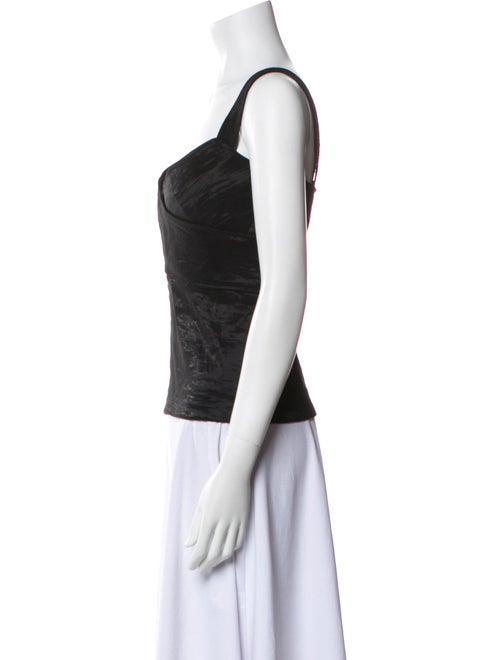 Donna Karan Square Neckline Sleeveless Top