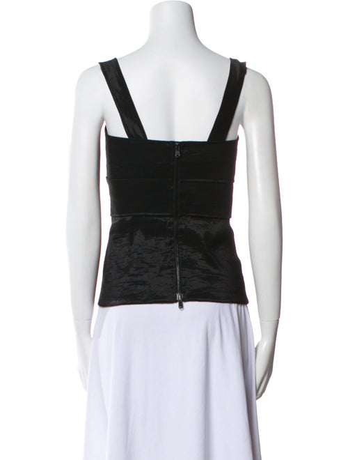 Donna Karan Square Neckline Sleeveless Top