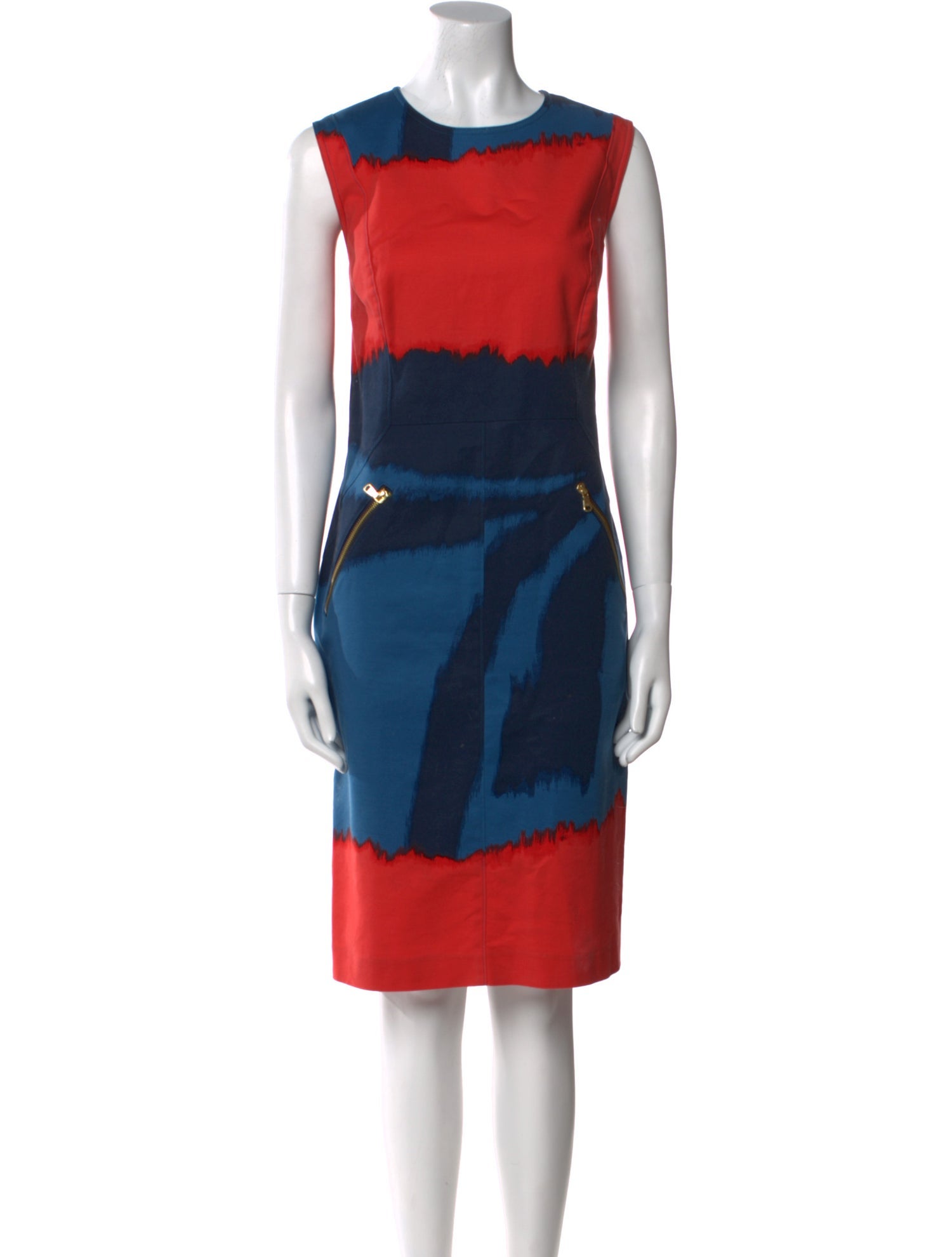 Donna Karan Printed Knee-Length Dress