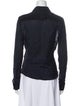 Donna Karan Long Sleeve Button-Up Top