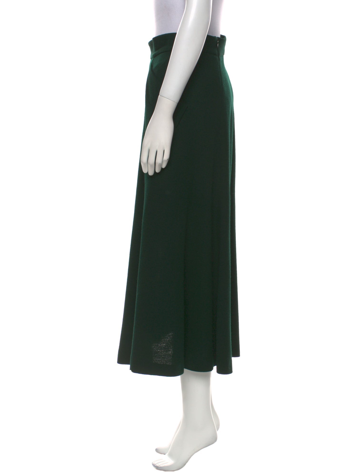 Donna Karan Wool Midi Length Skirt