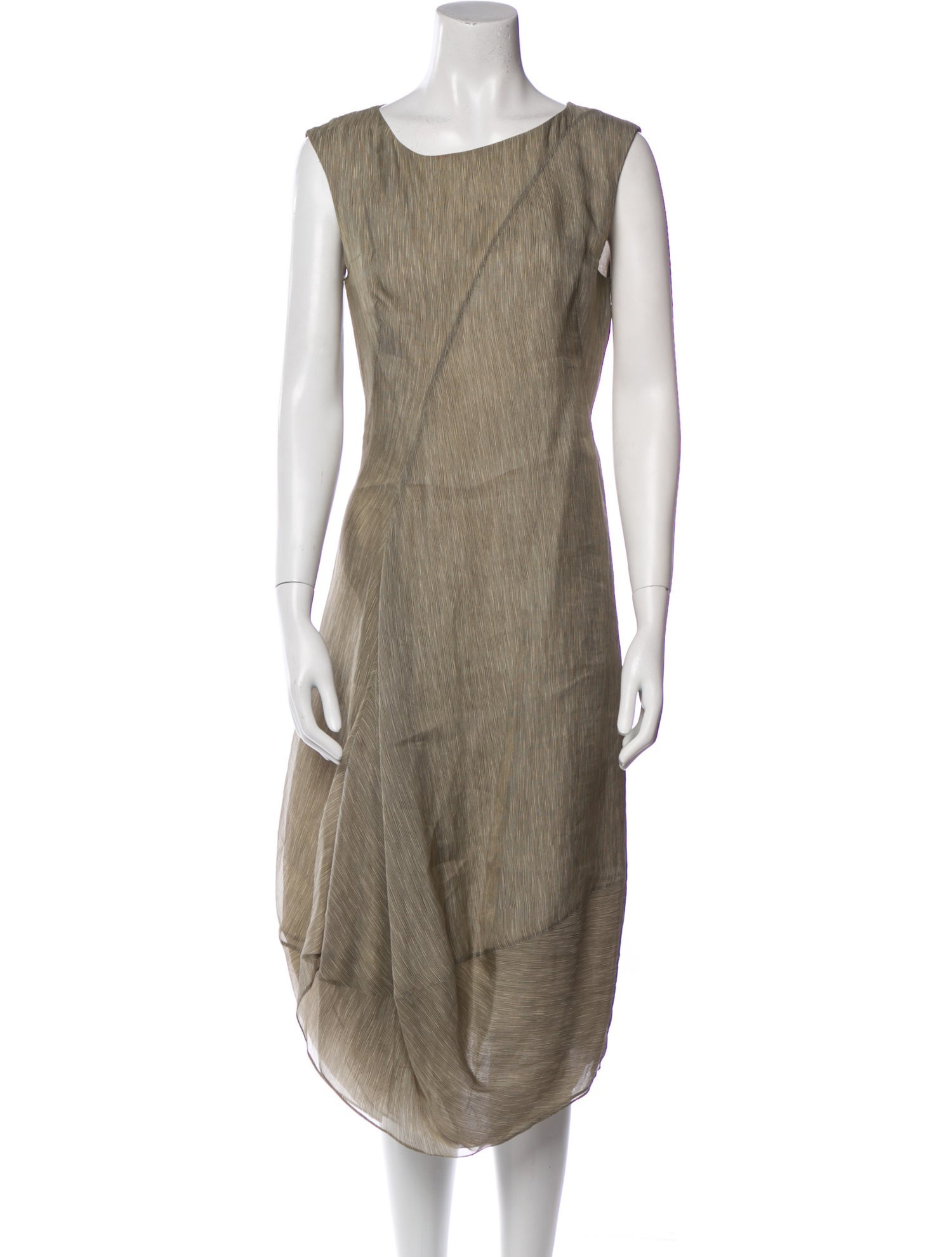 Donna Karan Silk Midi Length Dress