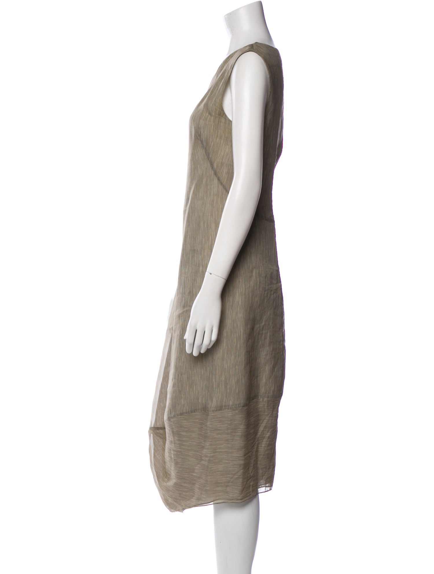 Donna Karan Silk Midi Length Dress