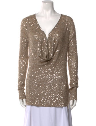 Donna Karan Cashmere V-Neck Sweater