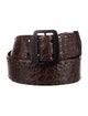 Donna Karan Wide Alligator Waist Belt
