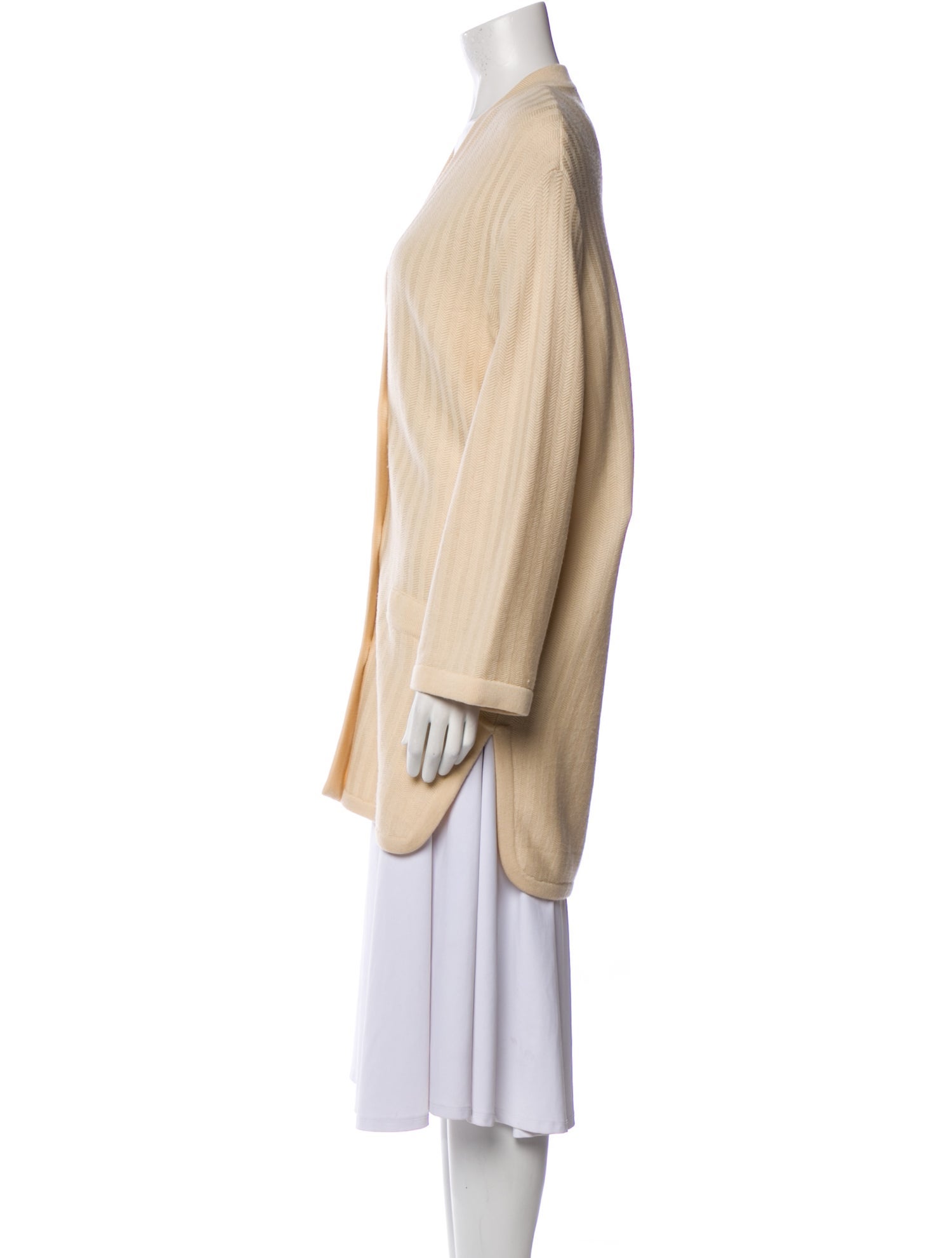 Donna Karan Wool V-Neck Sweater