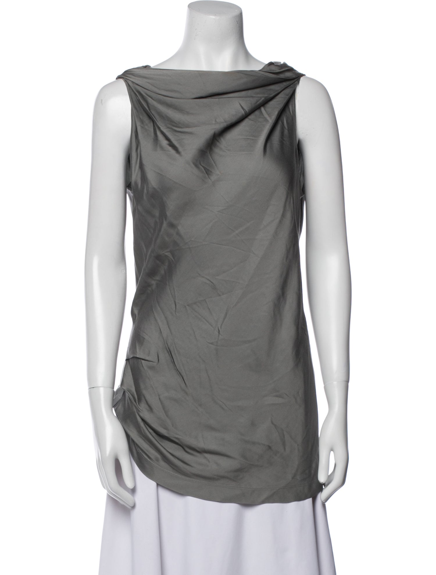 Donna Karan Cowl Neck Sleeveless Top