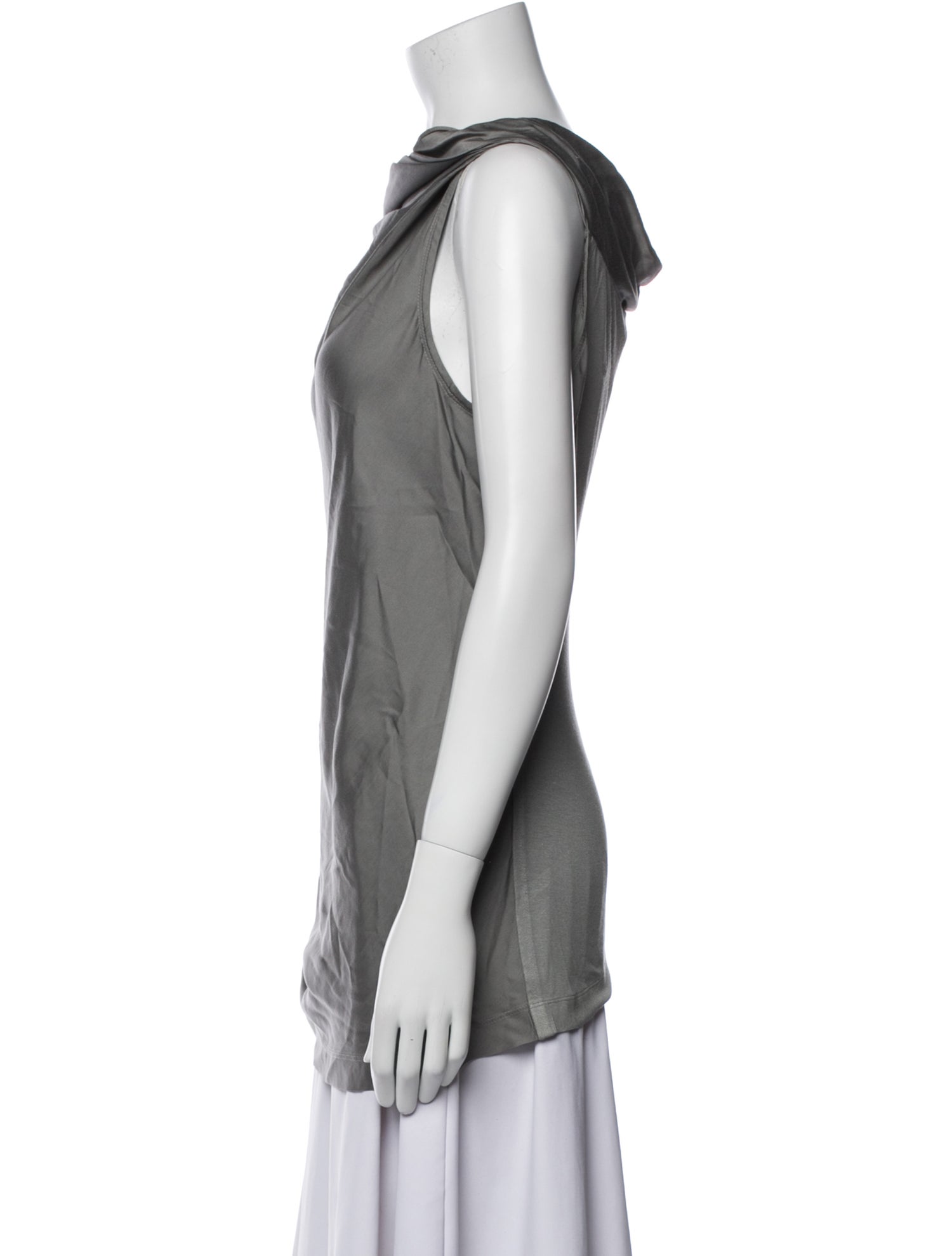 Donna Karan Cowl Neck Sleeveless Top