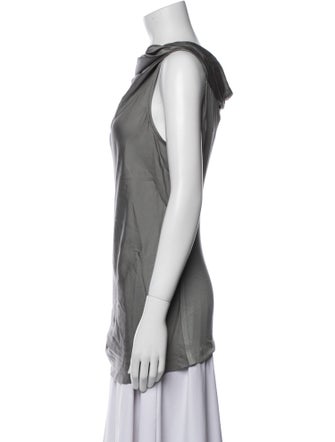 Donna Karan Cowl Neck Sleeveless Top