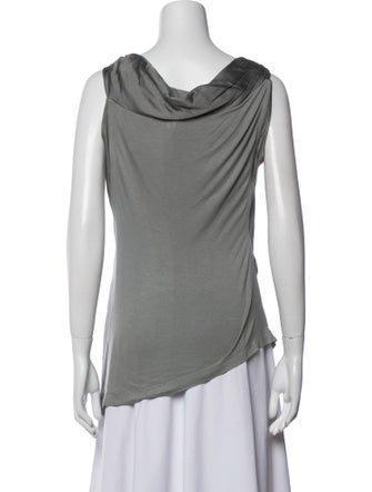 Donna Karan Cowl Neck Sleeveless Top