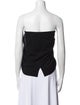 Donna Karan Wool Strapless Top