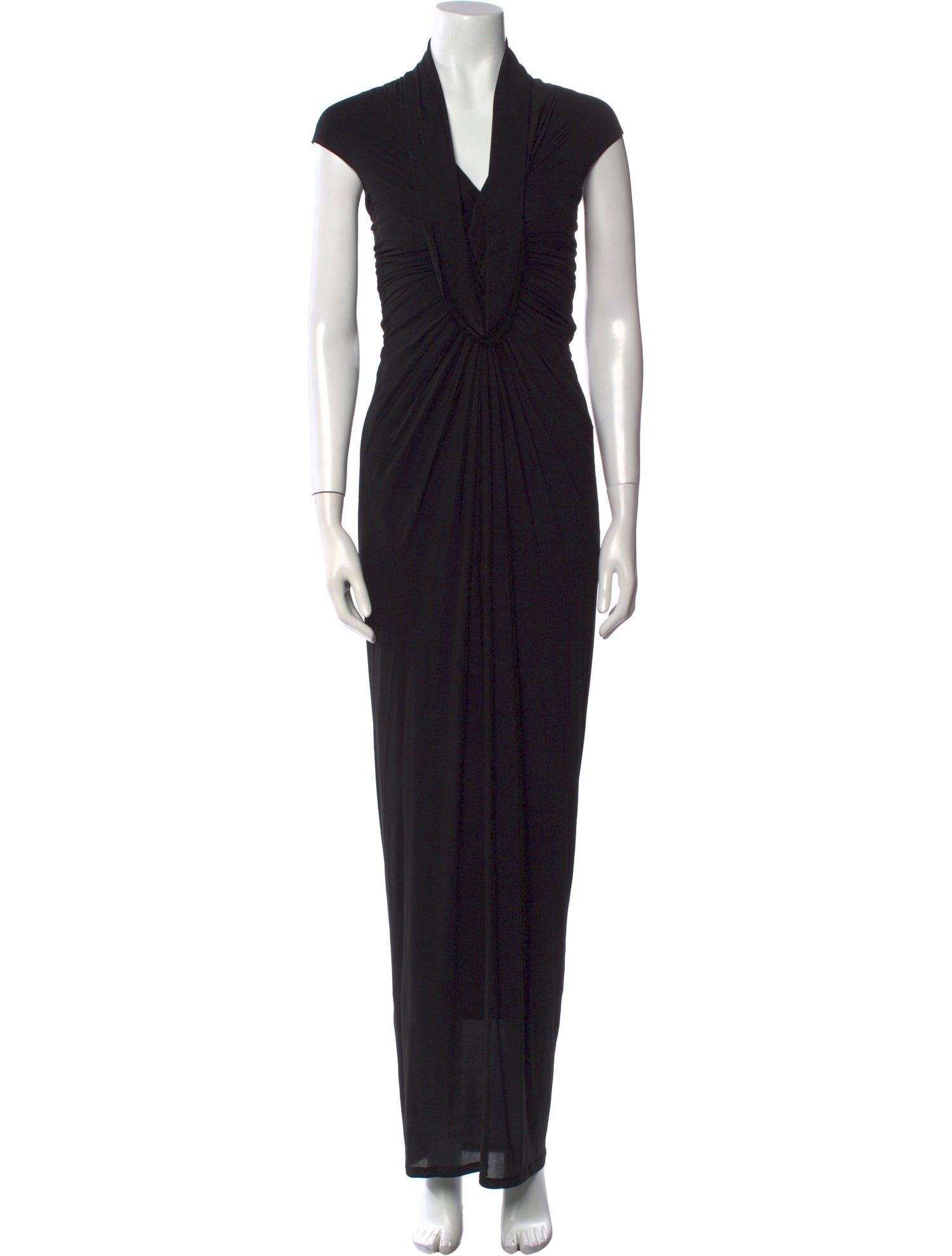 Donna Karan V-Neck Long Dress
