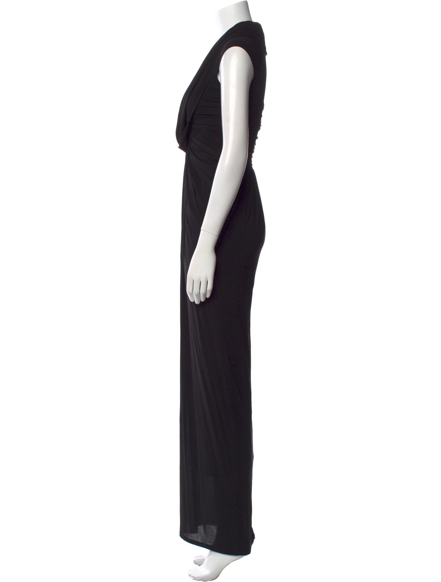 Donna Karan V-Neck Long Dress
