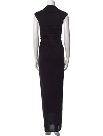 Donna Karan V-Neck Long Dress