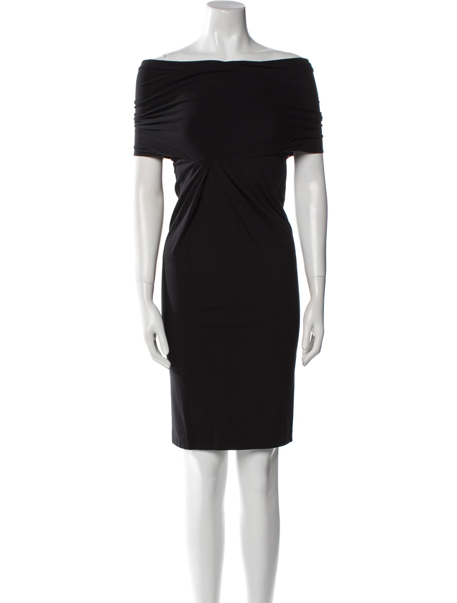Donna Karan Bateau Neckline Mini Dress