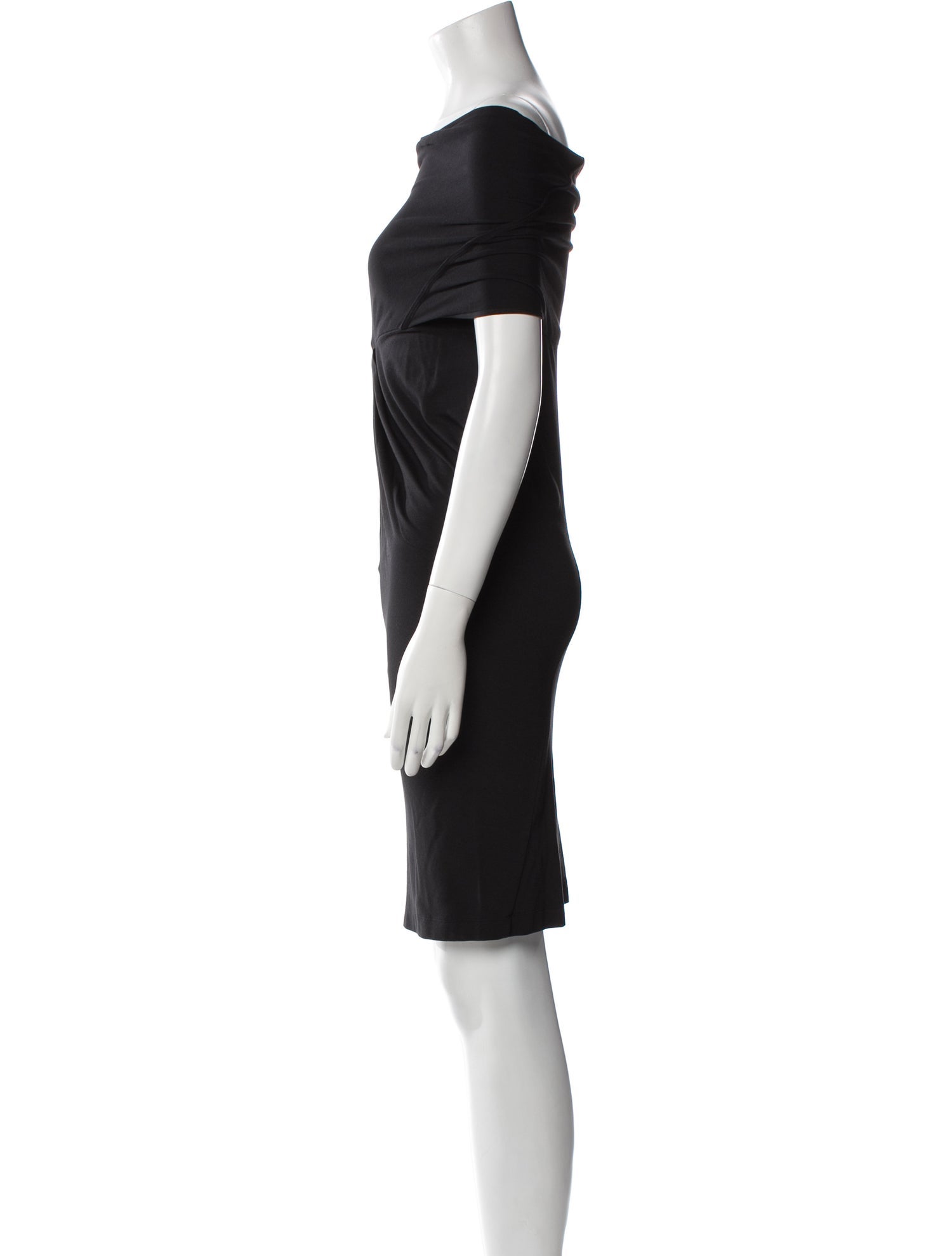 Donna Karan Bateau Neckline Mini Dress