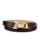 Donna Karan Skinny Leather Belt