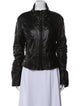 Donna Karan Leather Biker Jacket