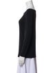 Donna Karan Bateau Neckline Long Sleeve Top