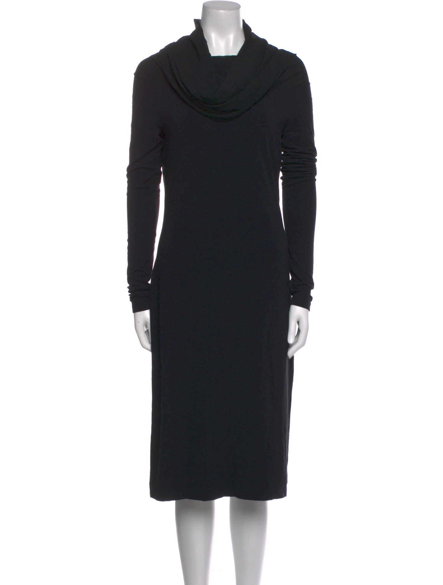 Donna Karan Cowl Neck Knee-Length Dress