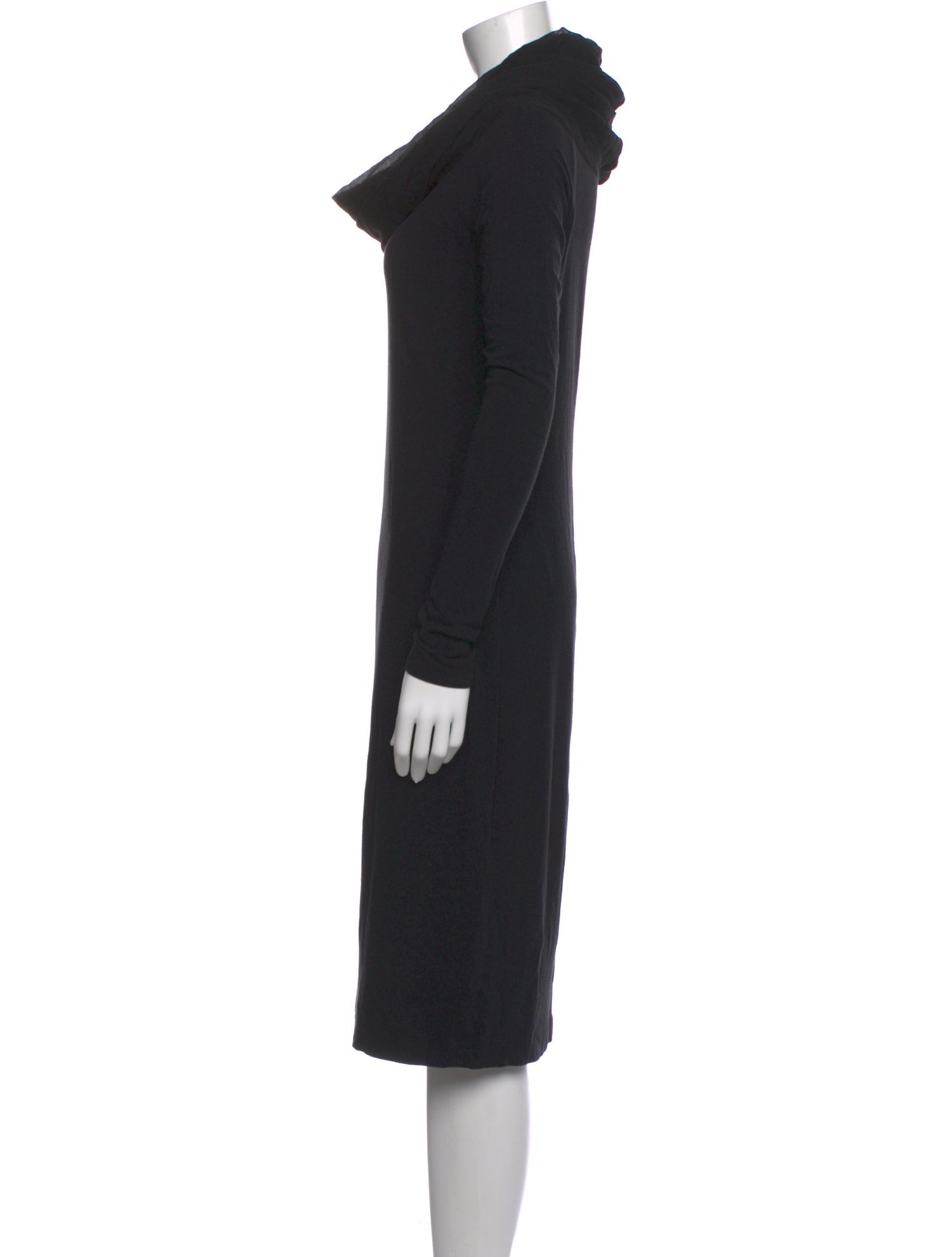 Donna Karan Cowl Neck Knee-Length Dress