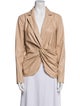 Donna Karan Faux Leather Blazer