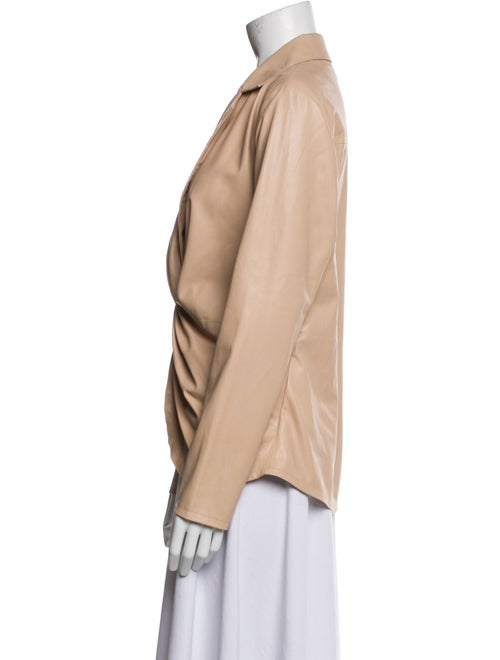 Donna Karan Faux Leather Blazer