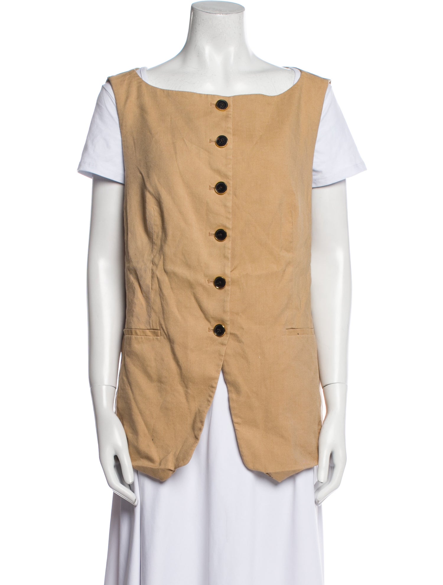 Donna Karan Linen Vest