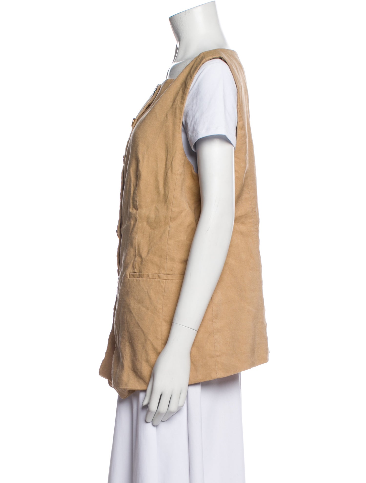 Donna Karan Linen Vest