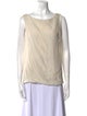 Donna Karan Silk Bateau Neckline Blouse