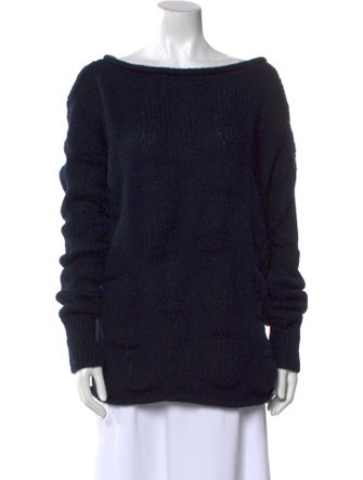 Donna Karan Bateau Neckline Sweater