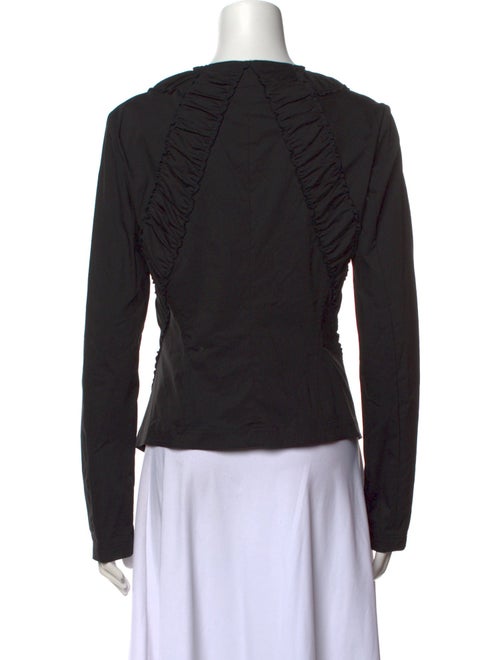 Donna Karan V-Neck Long Sleeve Blouse