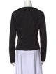 Donna Karan V-Neck Long Sleeve Blouse