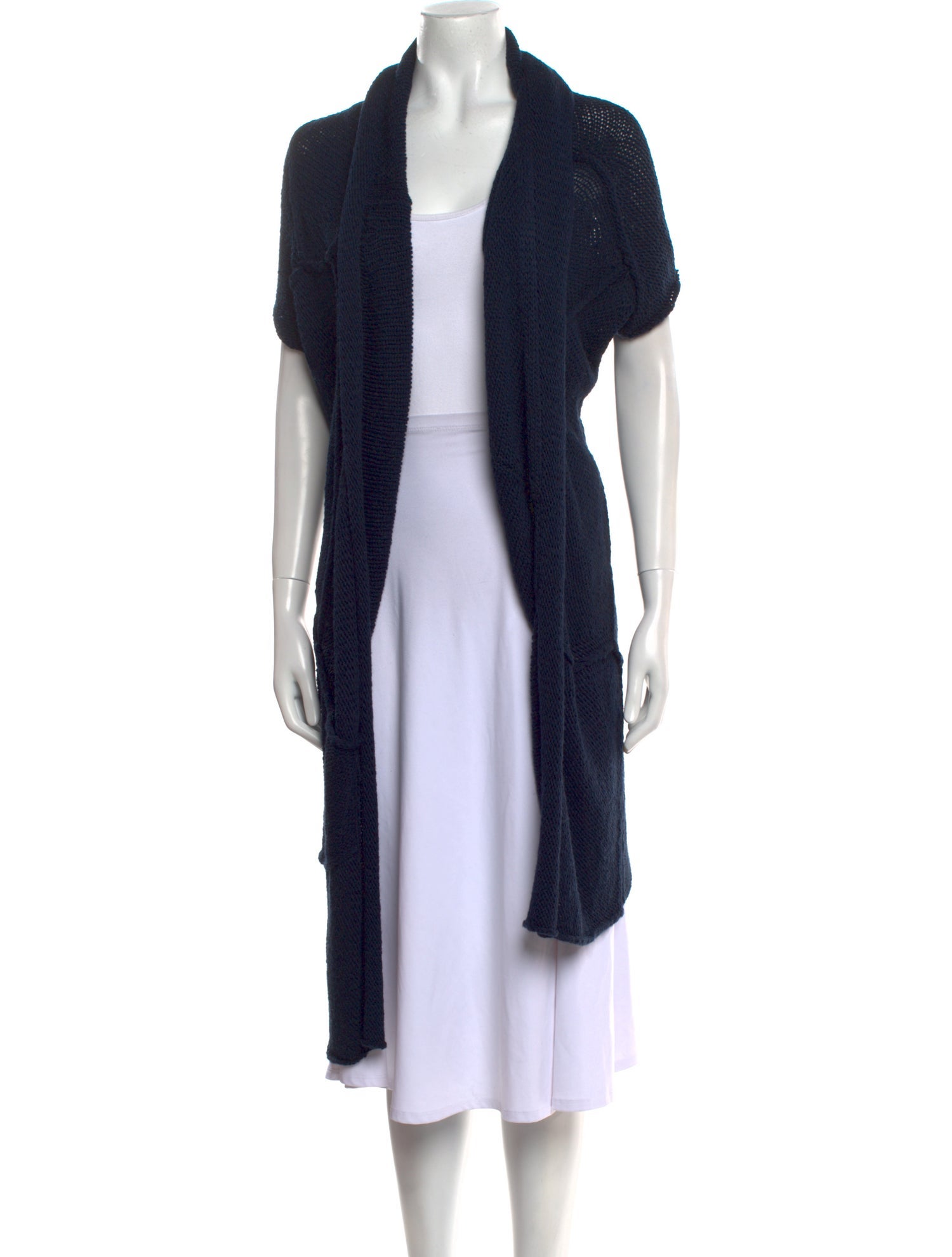 Donna Karan Open Front Sweater