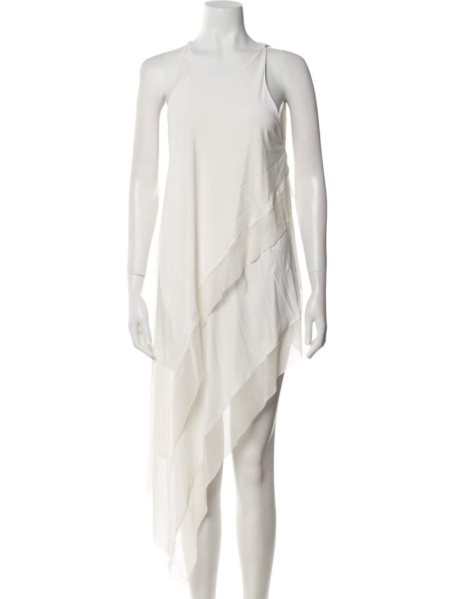 Donna Karan Scoop Neck Long Dress
