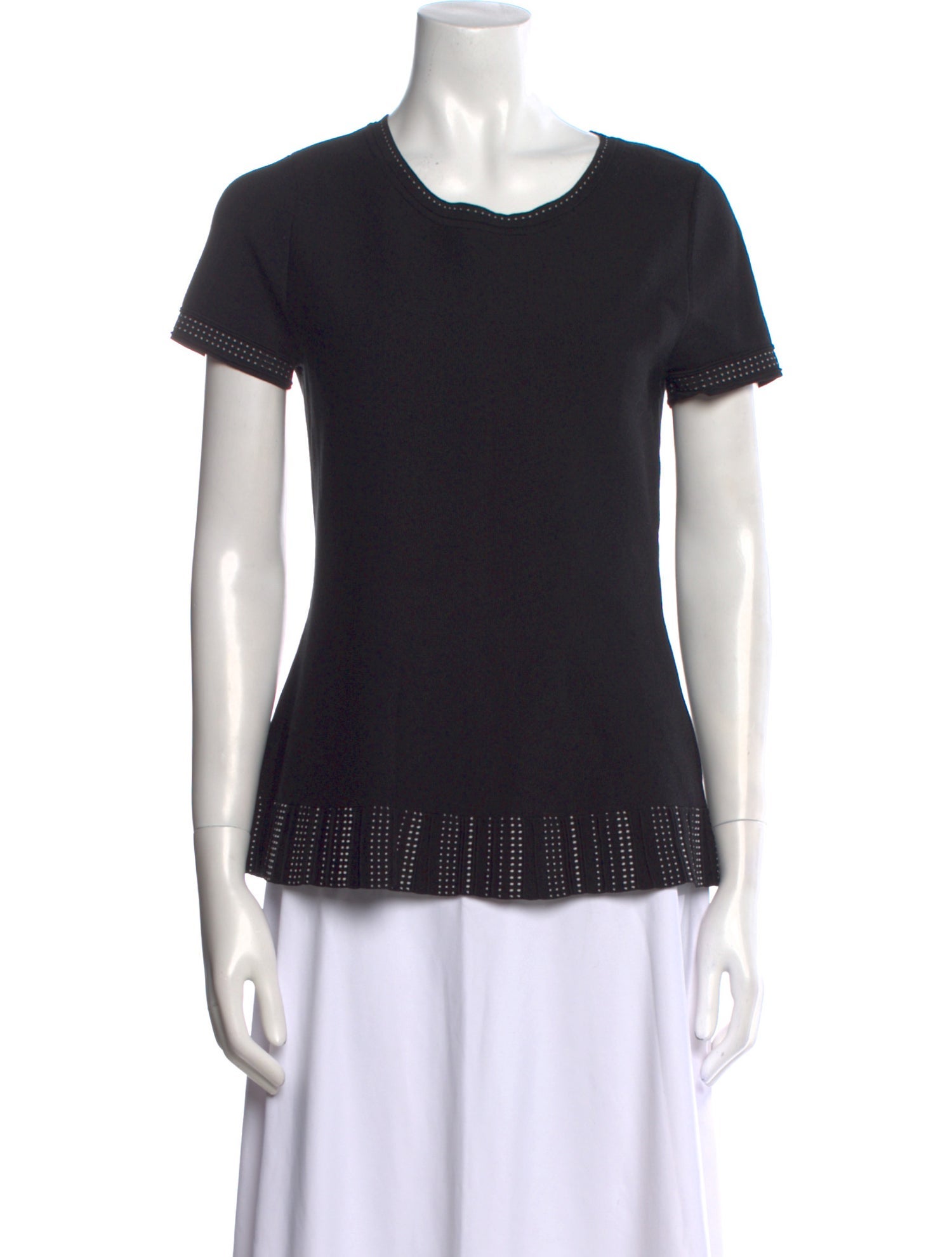 Donna Karan Crew Neck Short Sleeve T-Shirt
