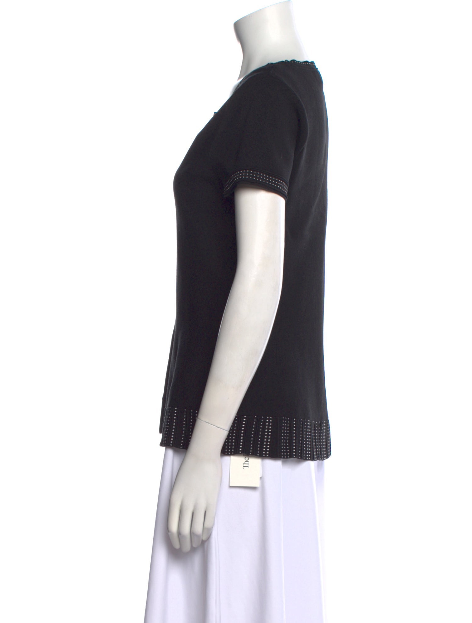 Donna Karan Crew Neck Short Sleeve T-Shirt