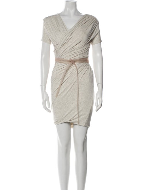 Donna Karan V-Neck Knee-Length Dress