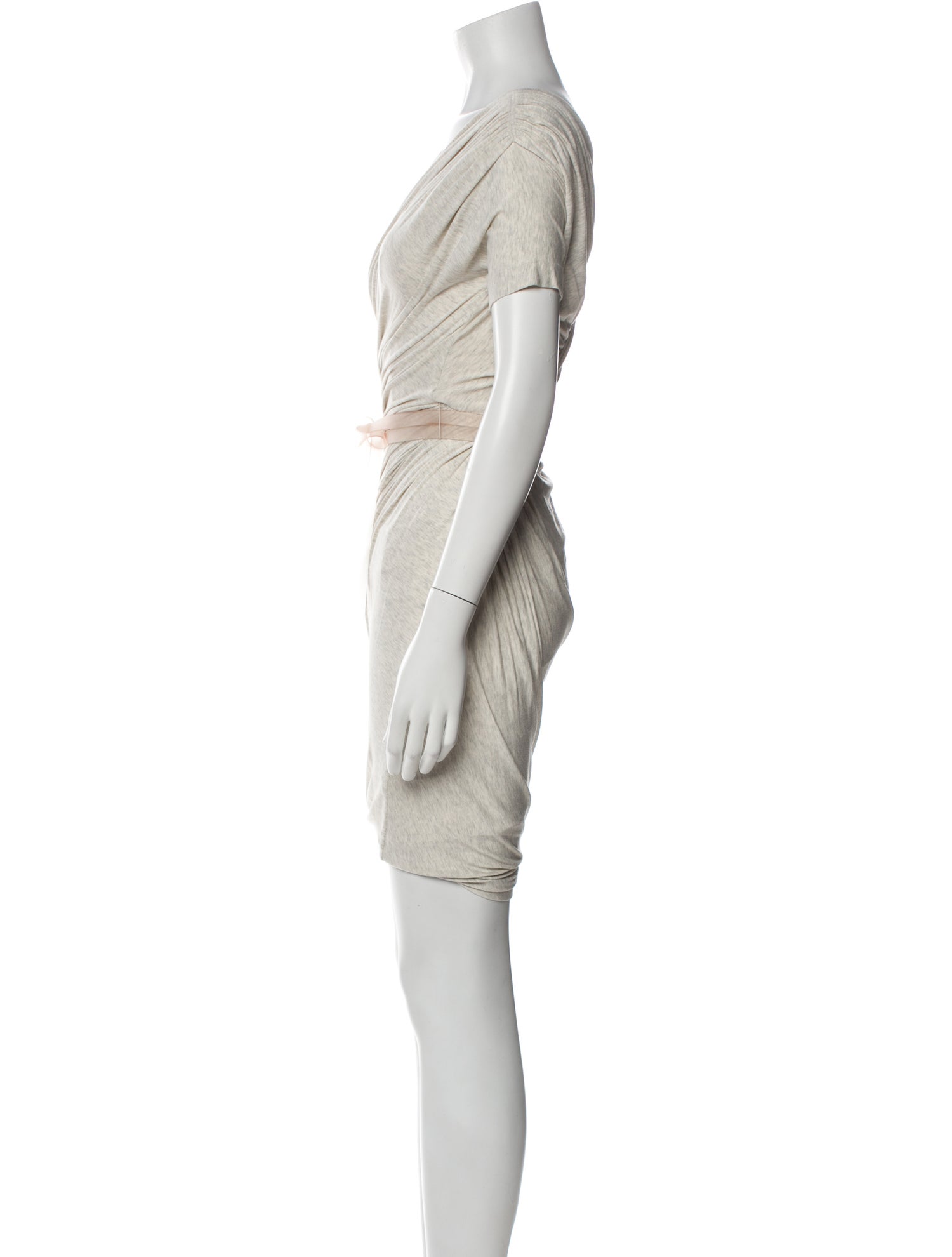 Donna Karan V-Neck Knee-Length Dress