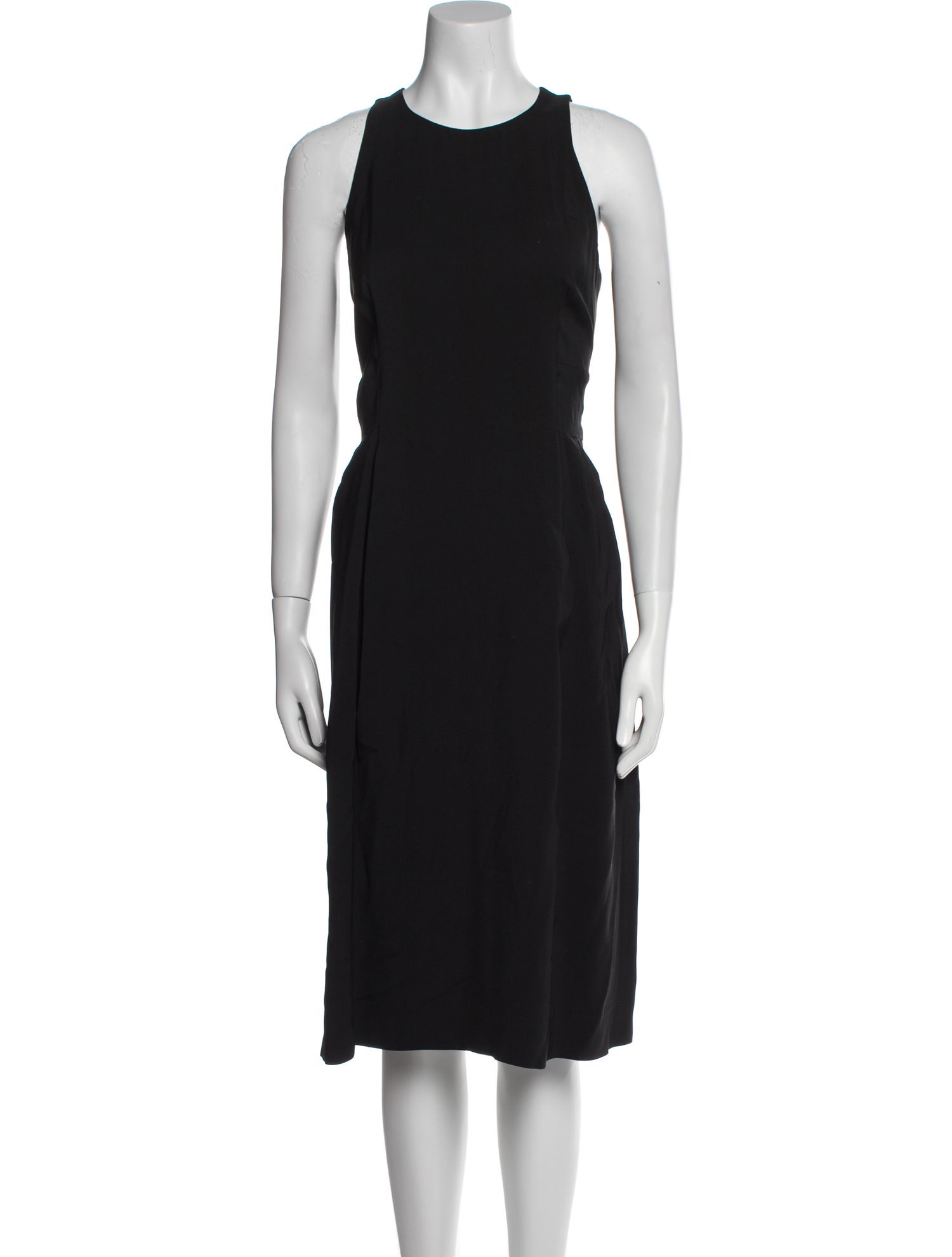 Donna Karan Crew Neck Midi Length Dress