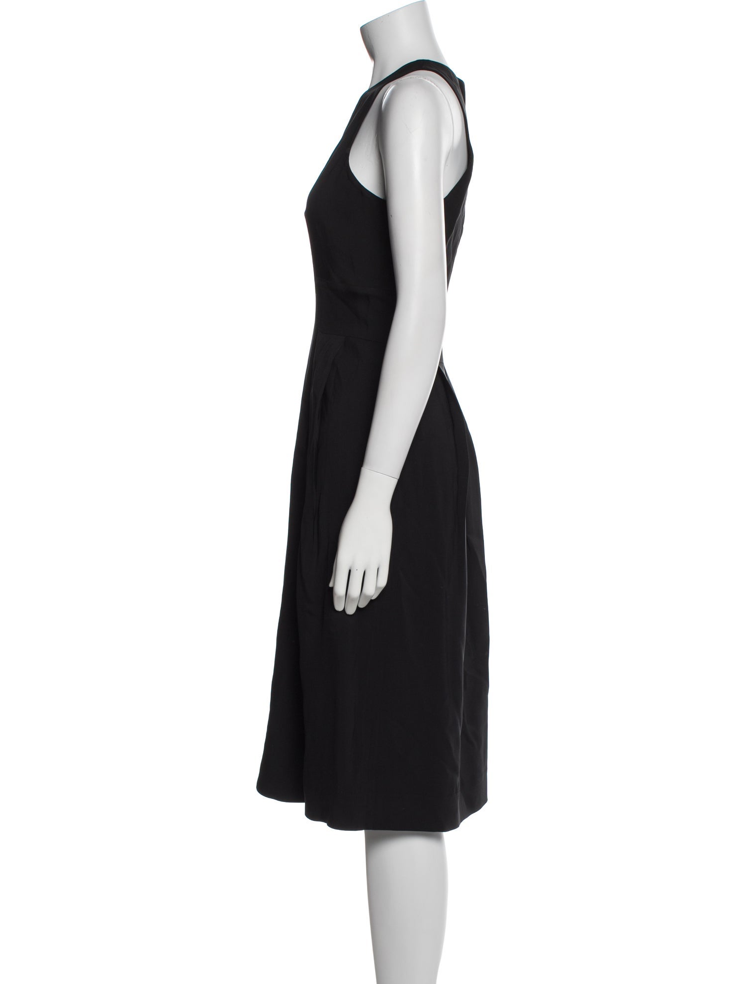 Donna Karan Crew Neck Midi Length Dress